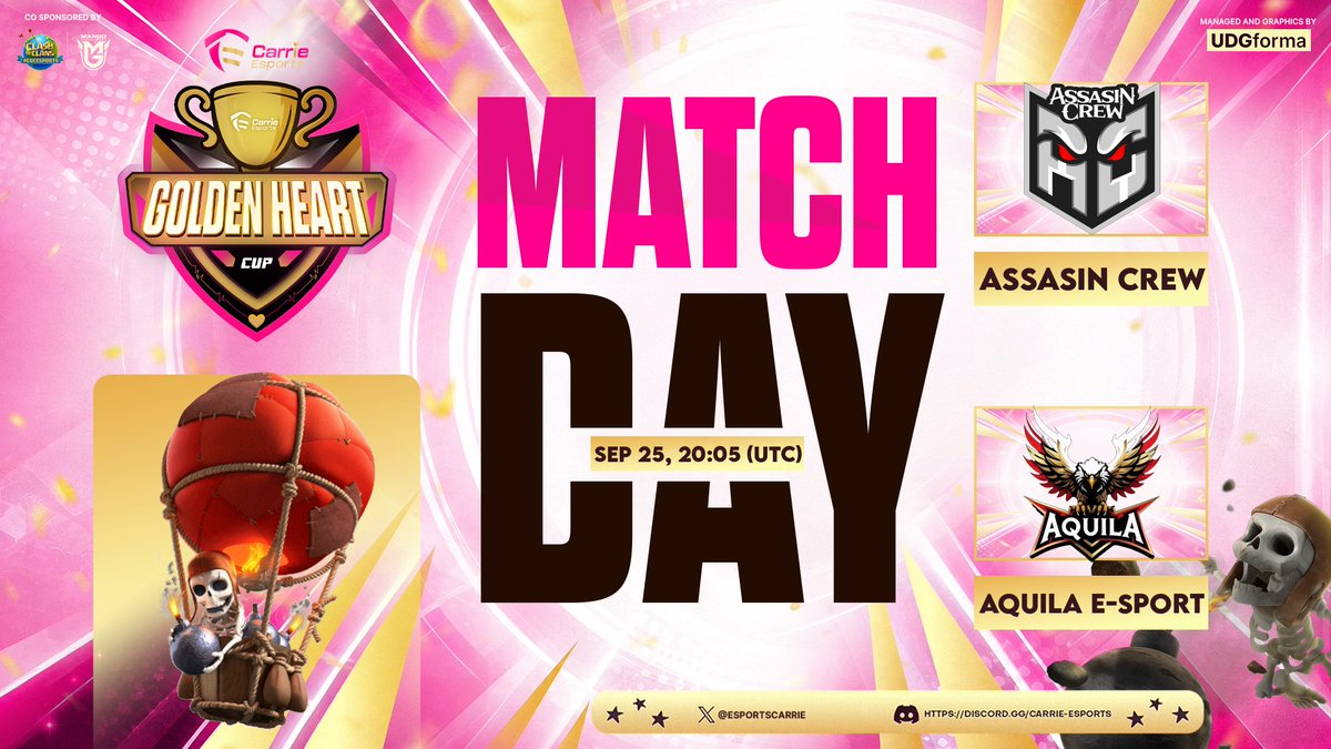 CapSelegnaHub's tweet photo. ⚔️ MATCH DAY | SELEGNA HUB ⚔️
Nuestros chicos salen a la batalla en la @HGACOC y @EsportsCarrie ¡A dejarlo todo!
🛡️ Assasin Crew vs, Kairox eSports 
⏰ 25 de Sep, 17:00 UTC 
🏆 Fase: Ro256

🛡️ Assasin Crew vs, Aquila E-sports
⏰ 25 de Sep, 20:00 UTC 
🏆 Fase: Ro64
⚓️ #CoCeSports https://t.co/vQt0EMN7gB