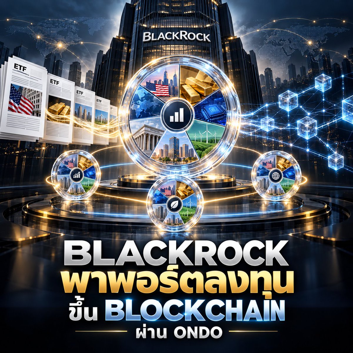 nuenghandsome's tweet photo. 🚨 โลกการลงทุนกำลังขยับจาก Tokenized Asset ไปสู่ “Tokenized Portfolio” แล้วครับ

BlackRock บริษัทจัดการสินทรัพย์ที่ใหญ่ที่สุดในโลก ได้พัฒนา Model Portfolio สำ��รับ Ondo Finance จำนวน 3 กลยุทธ์ ก่อนที่ Ondo จะนำแต่ละพอร์ตมาสร้างเป็นโทเค็นบน Blockchain

สรุปคือ นักลงทุนซื้อโทเค็นเพียงตัวเดียว แล้วได้รับ Exposure กับพอร์ตที่กระจายเงินไว้ใน ETF หลายกองตามสัดส่วนที่ออกแบบมาให้แล้ว

พอร์ตชุดแรกประกอบด้วย

🔹 BLKHIon เน้นสร้างรายได้สูง
🔹 BLKDIGon เน้นการเติบโตแบบกระจายความเสี่ยง
🔹 BLKGRWon เน้นการเติบโตเชิงรุก

จุดสำคัญคือ BlackRock รับหน้าที่ออกแบบกลยุทธ์การลงทุน ส่���น Ondo เป็นผู้สร้างและให้บริการโทเค็น นักลงทุนที่มีคุณสมบัติตามเกณฑ์จึงสามารถเข้าถึงพอร์ตทั้งชุดผ่านสินทรัพย์ Onchain เพียงตัวเดียว

โครงสร้างนี้เปิดทางให้พอร์ตลงทุนสามารถโอนระหว่างกระเป๋า ตรวจสอบสัดส่วนสินทรัพย์บนเชน เชื่อมต่อกับ DeFi และตั้งระบบ Rebalancing ผ่าน Smart Contract ได้

ในมุมมองของผม นี่คือก้าวที่ใหญ่กว่าแค่การเอาหุ้นหรือพันธบัตรมา Tokenize เพราะ Asset Allocation ซึ่งเป็นหัวใจของธุรกิจ Wealth Management กำลังกลายเป็นสินค้าที่ตั้งโปรแกรมและเคลื่อนย้ายบน Blockchain ได้แล้ว

คำถามต่อไปคือ หากพอร์ตลงทุนทั้งชุดสามารถซื้อขาย ใช้เป็นหลักประกัน และเชื่อมต่อกับ DeFi ได้ตลอด 24 ชั่วโมง ธุรกิจบริหารความมั่งคั่งแบบเดิมจะเปลี่ยนไปเร็วแค่ไหนครับ? 👀

SOURCE:
https://t.co/ogUhDmTuBq