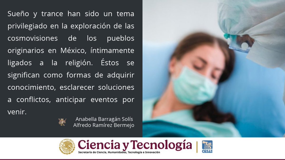 Ichan_tecolotl's tweet photo. #Ichan 405 #Sueños
“Experiencias oníricas de pacientes hospitalizados por COVID-19 durante la pandemia”
Texto de Anabella Barragán Solís (#ENAH) y Alfredo Ramírez Bermejo (#HGM)
Leer >> https://t.co/QLYtyrl4az
@ENAH_oficial https://t.co/42VPPQc3OA