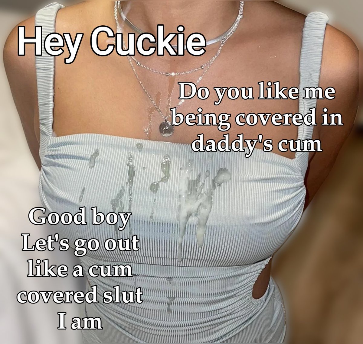 SissySaif007's tweet photo. You love it when she has cum on her clothes 

#cum #cumcaption #porncaption https://t.co/Nuz8TfaJRG