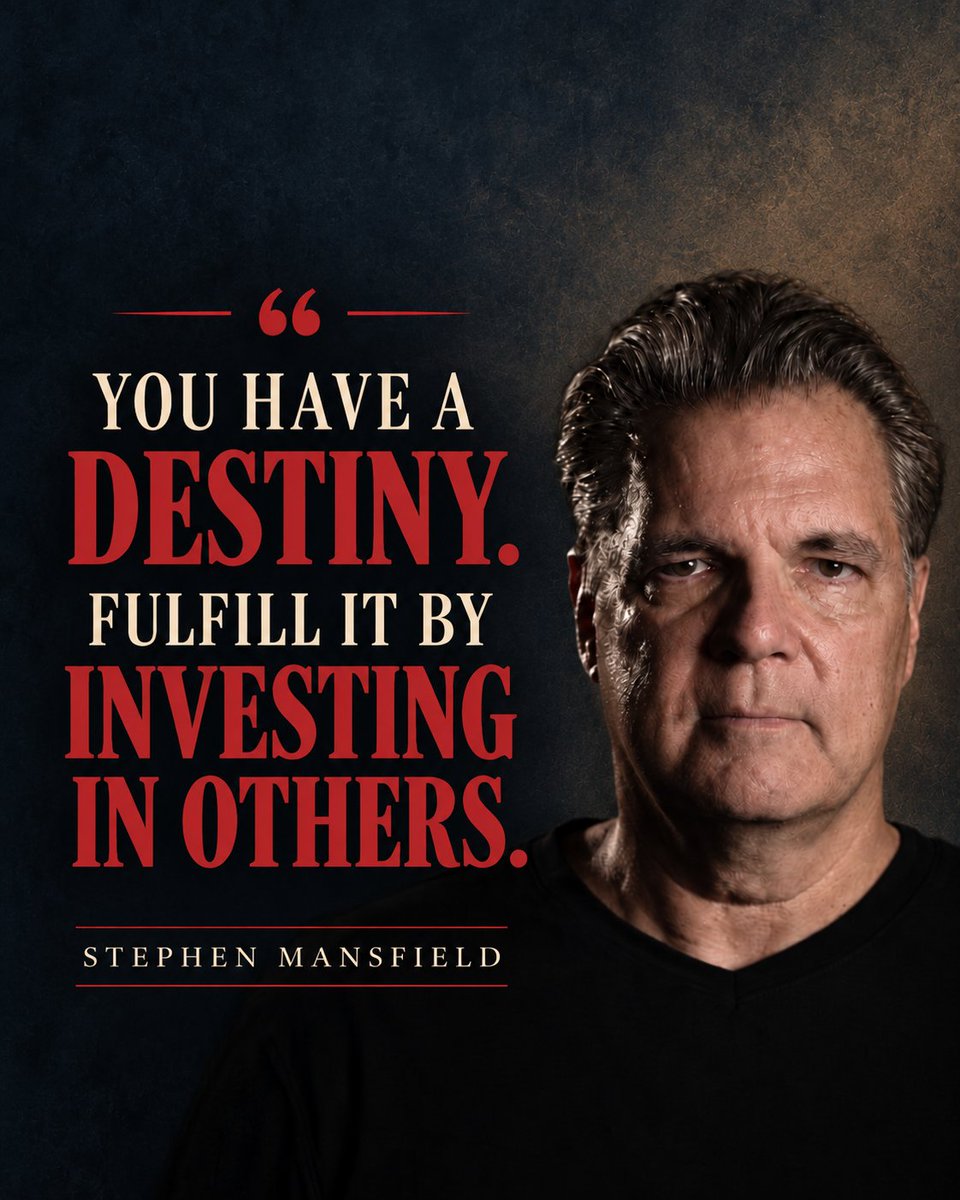 MansfieldWrites's tweet photo. A calling is never meant to end with us.
The fullest lives are spent strengthening others, opening doors, and investing in destinies beyond our own.
Purpose becomes legacy when it is poured into people. #Purpose #Quotes #Motivation #Destiny https://t.co/SKRhoZuV1f