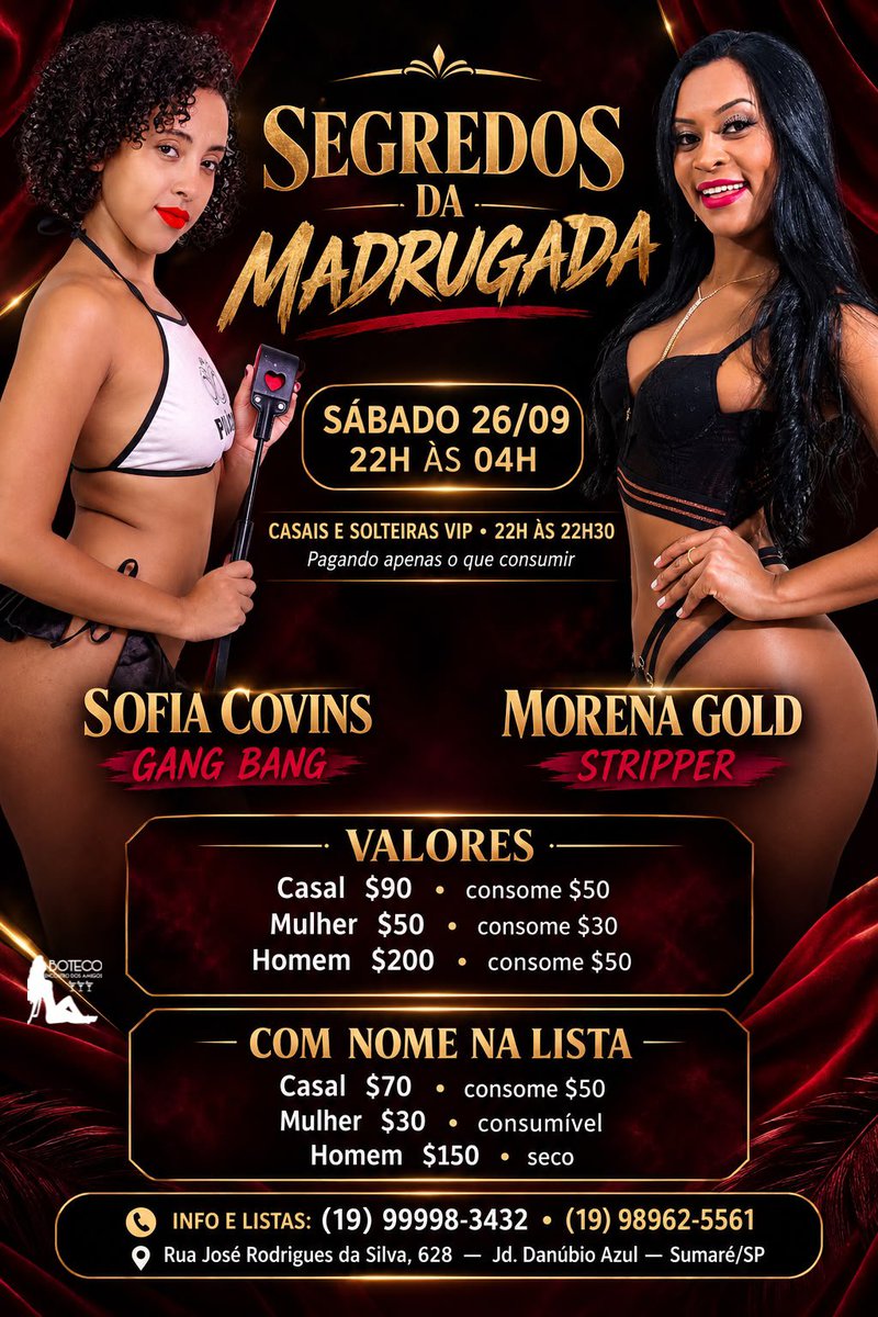 botecoliberal's tweet photo. NESSA SÁBADO você não pode ficar de fora...19 999983432 Fabiano chamar para add nomes na lista 
 #menagefeminino #menage #trocadecasais #casasdeswing #swing #exibicionismo #sadomasoquismo #menagemasculino #botecoencontrodosamigos https://t.co/owGhKWUFJN