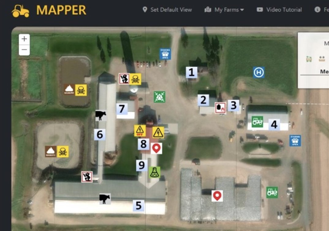 PNASHCenter's tweet photo. 🚜🗺️ When an emergency happens on a farm, every minute matters. 

Farm MAPPER is a free tool that helps farmers identify hazards and plan before an emergency occurs - to improve response times and safety.

🔗 Explore Farm MAPPER: https://t.co/r5UbC84yfq 

#NFSHW26  #FarmSafety https://t.co/b8JdMqFJps