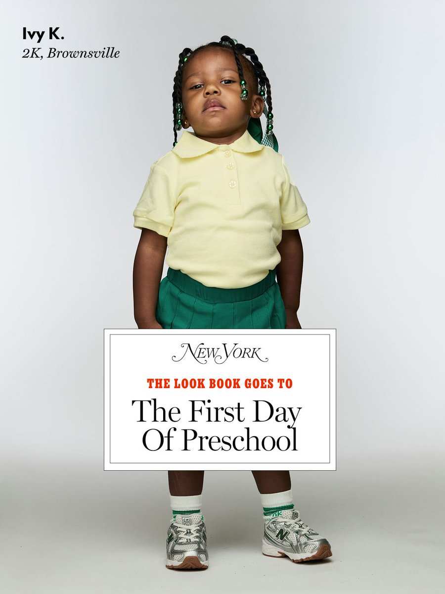 NYMag's tweet photo. The #LookBook goes to the first day of preschool, where the city’s universal-2K program’s inaugural class joined Friends of Crown Heights Educational Center: https://t.co/KPSqNnhIBA https://t.co/QcT4MPHvKA