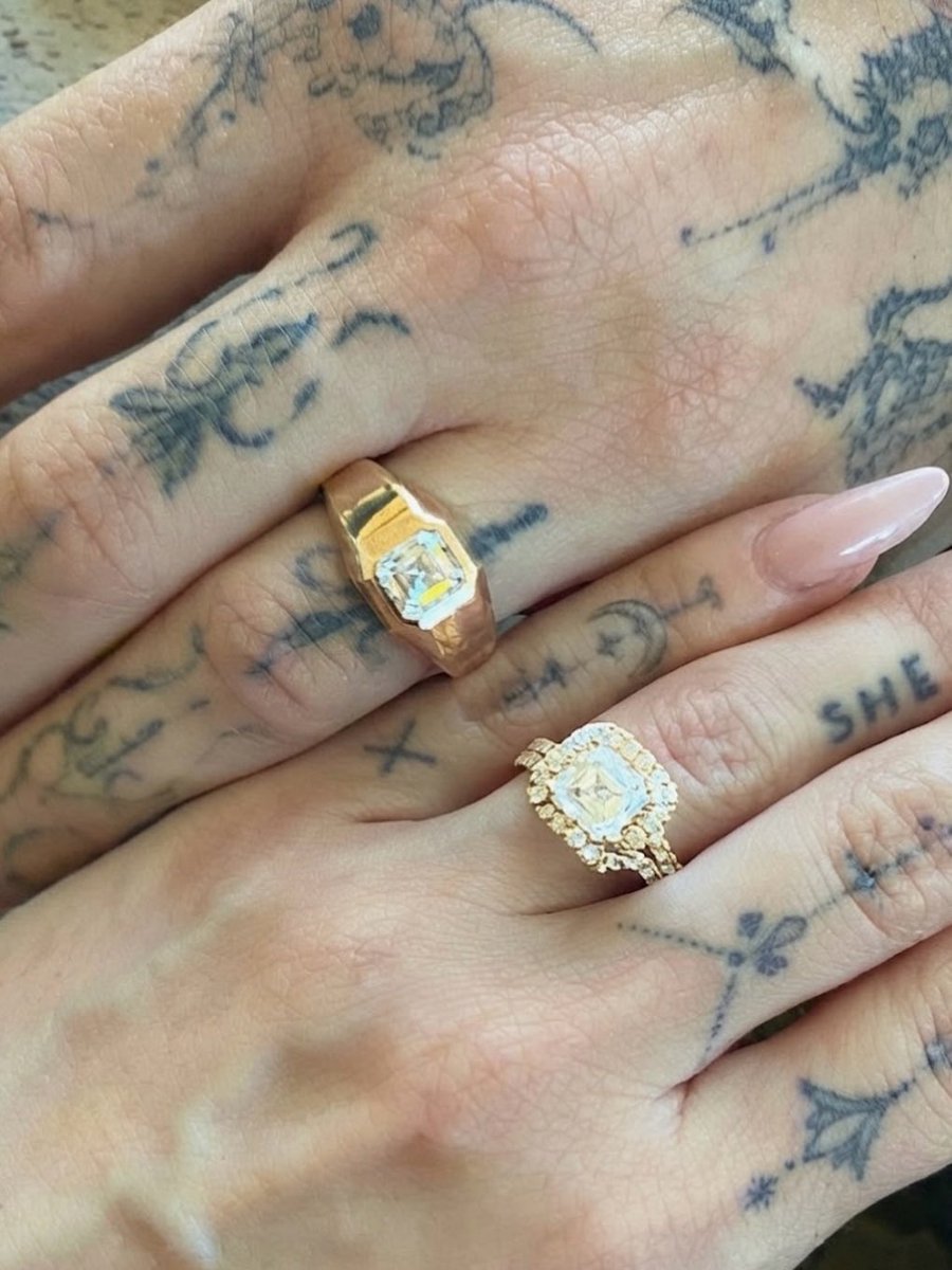 dovecameronbr's tweet photo. Confira as alianças de casamento de Dove Cameron e Damiano David 🥹💍🤍

“ao início de um fim de semana incrível... e a tudo o que vier depois” https://t.co/zB9JbVbhKF
