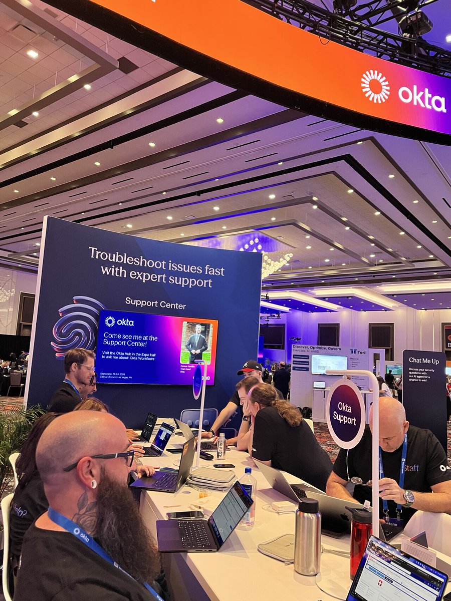 Auth0Community's tweet photo. The Customer Success Zone at #Oktane26 delivered! Whether you were crushing it at Authcade, connecting with our support experts, or relaxing in the Certification Lounge, the energy was incredible. 

Thank you to everyone who stopped by and made it unforgettable! 🤩 https://t.co/LJ3g9Authl
