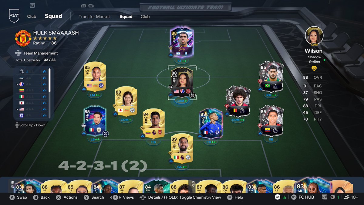 MihawkGGMU's tweet photo. @Coach_Venny I was thinking Neves (got him UT) and Vitinha in the midfield and then pina or raphinha potm + eric garcia cb (got him UT). Have a mil if you have other ideas. https://t.co/03ZAC3yNL6