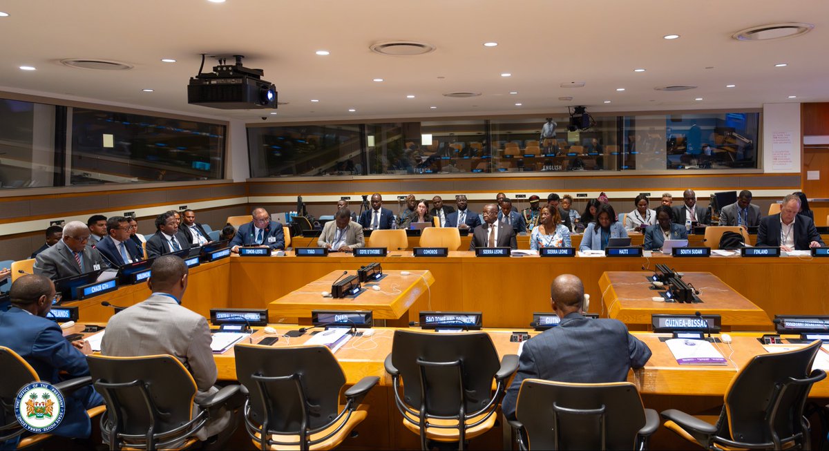 julius_maadabio's tweet photo. I was honoured to participate, as an Eminent Person of the g7+, in the high-level summit themed, “Charting Concrete Mechanisms for Stability, Self-Reliance and Resilience.”

I emphasised that countries emerging from conflict must not remain permanent recipients of international intervention. Instead, they must be empowered to lead their own recovery, contribute as equal partners in development, and offer solutions to shared challenges.