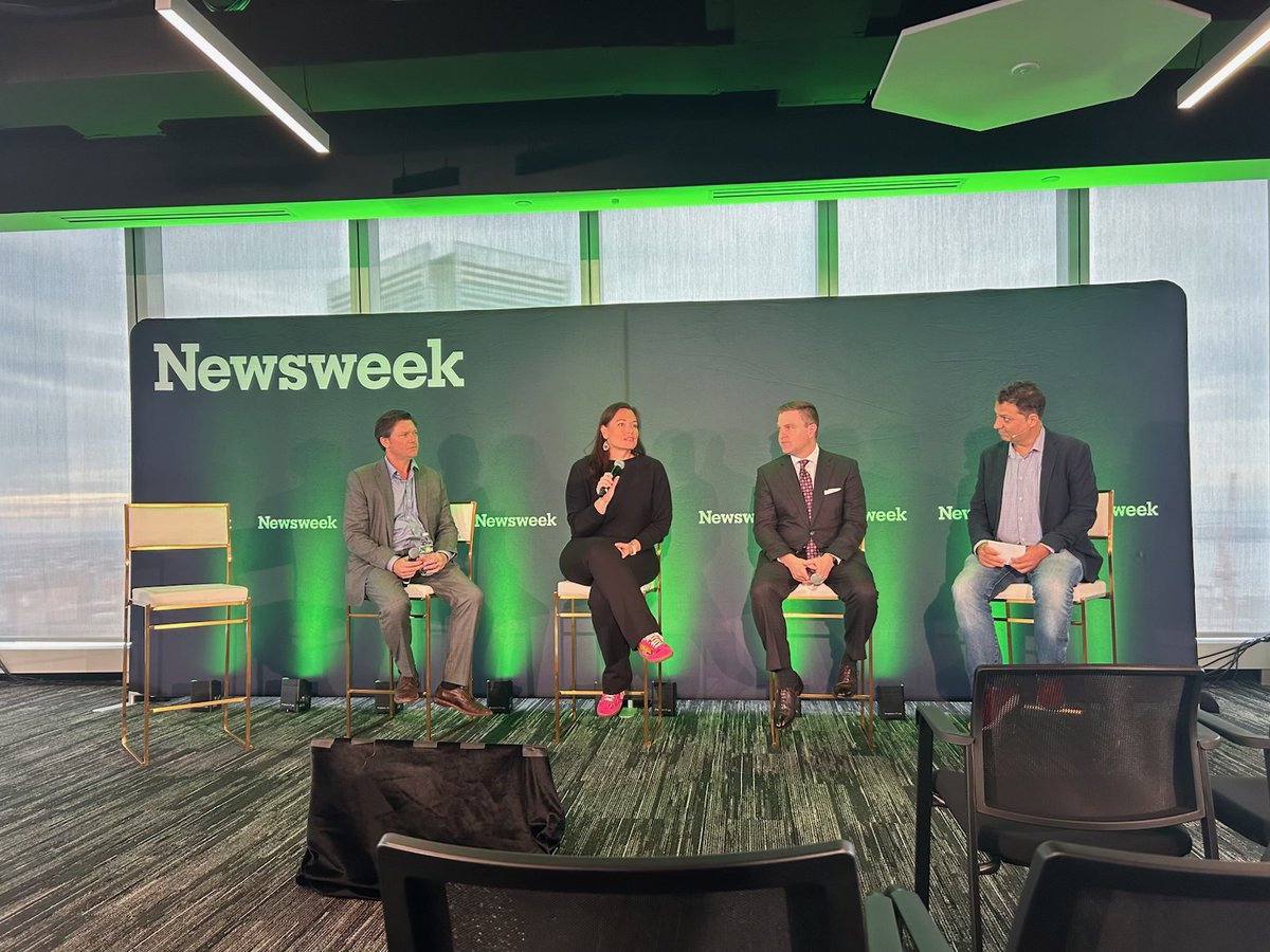 AxeleraAI's tweet photo. Solving AI's energy problem isn't just about building more power plants—it's about deploying more efficient compute inside existing facilities.

Our CMO & GM of the Americas, Alexis Crowell, took the stage at @Newsweek's #ClimateWeekNYC alongside leaders from @AWS and @QTSDataCenters to discuss how high-efficiency inference hardware can help meet surging AI demand without sacrificing sustainability.

Great insights and incredible views from 72 floors up at One World Trade! 

Read more on it here: https://t.co/iFkCY3J57q

#GreenAI #SustainableAI #AIInfrastructure #AxeleraAI
