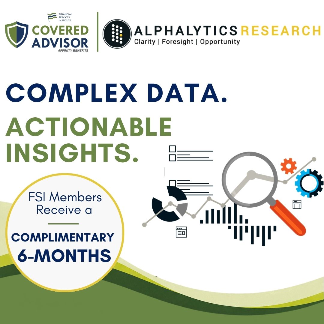 FSIwashington's tweet photo. @Alphalytics helps advisors turn business cycle data into actionable insights for smarter decisions.

#FSI members get 6 months complimentary through the #CoveredAdvisorAffinityBenefits Program.

Turn data into insights you can use: https://t.co/WL4Cct4M2e

#MembershipBenefits https://t.co/mQaTHmo6dS