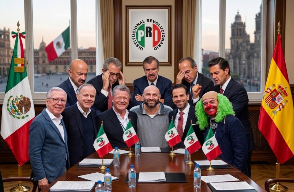 Mejicanoo's tweet photo. ¡Vaya vaya la desesperación lo hizo ir hasta España a los Chayoteros a reunirse con la Delincuencia Organizada de España!😲😲🤣🤣🤣🤣🤣 https://t.co/0cXPR5zsJc