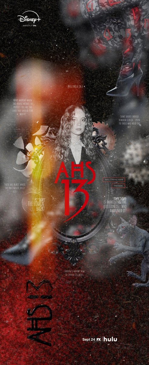 diesnoir's tweet photo. ⋅ 𐍳︔ Ⲧhe Hσrrσr ɯσσԃ ۫ ׅ 𞋤 — 01，*
@️AHS Frames 𖥻 FanPage ↱ Ph̳: 8͎mm 𐍳σthicɔ.ŋ Chrome · ֛ ꞊ Dark ™ Act. Fourd Museum ㎣. 🪦

American Horror Story 13 está de regreso para sumergirnos nuevamente en ese universo donde Ryan Murphy ha descrito la temporada como un homenaje a las distintas etapas de la serie.