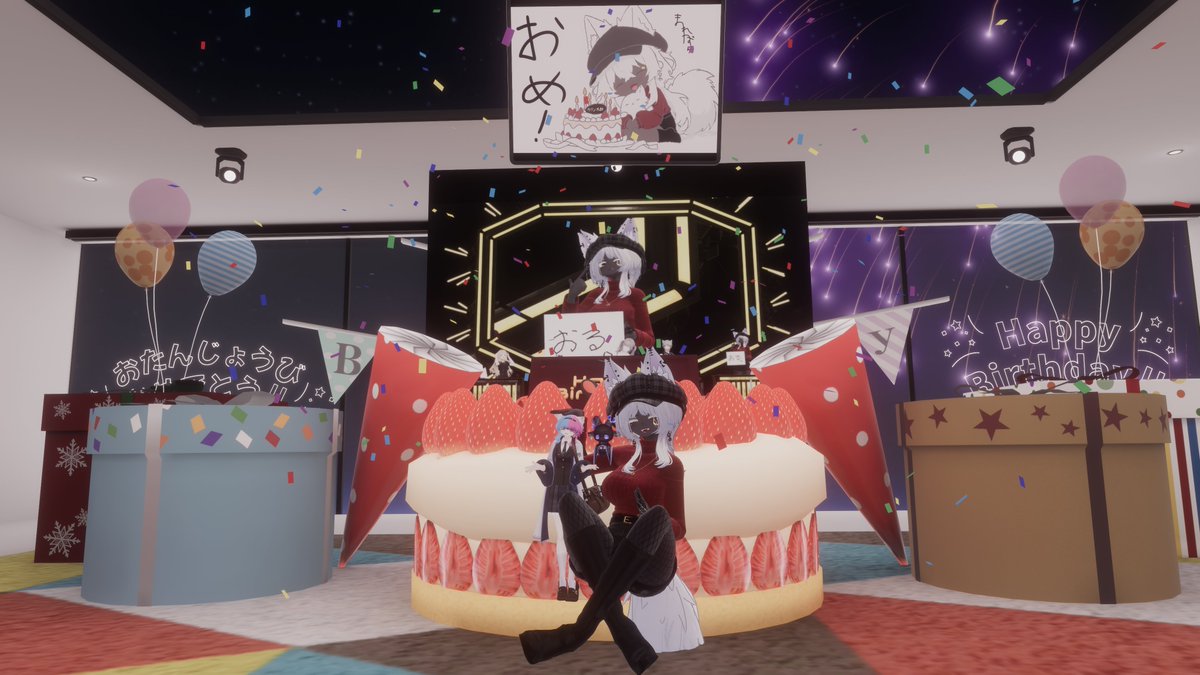 ryuto_VRC's tweet photo. フレンドの誕生日をお祝いしてきました
最近この手のポーズにハマっています https://t.co/IR7DsegbMg
