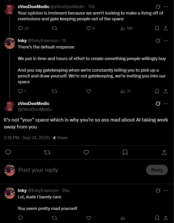 InkyInkerson's tweet photo. Chat, look at this dork https://t.co/yLagVT3Jli