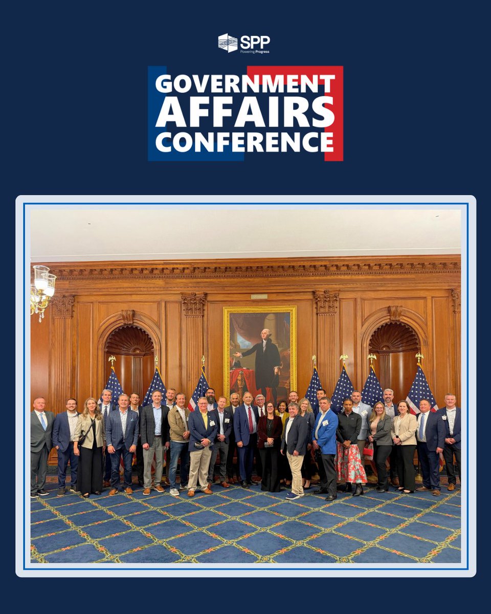 SPPorg's tweet photo. SPP returned to the nation’s capital this week for our Annual Government Affairs Conference. Stakeholders gathered to hear from members of Congress and policy experts on issues shaping the energy industry and the communities we serve. Thank you to everyone who joined us! https://t.co/zJYPEWBxMd