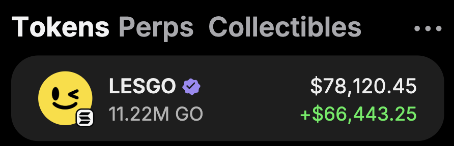 WhaleScan's tweet photo. Made around $80,000 rom my $475 buy with $GO today

Giving $2000 $GO to a random lucky guy who interacts. Must follow so I can DM you. Giveaway ends in 24 hours.

is this the new meta? https://t.co/b5G6xm2Kcb