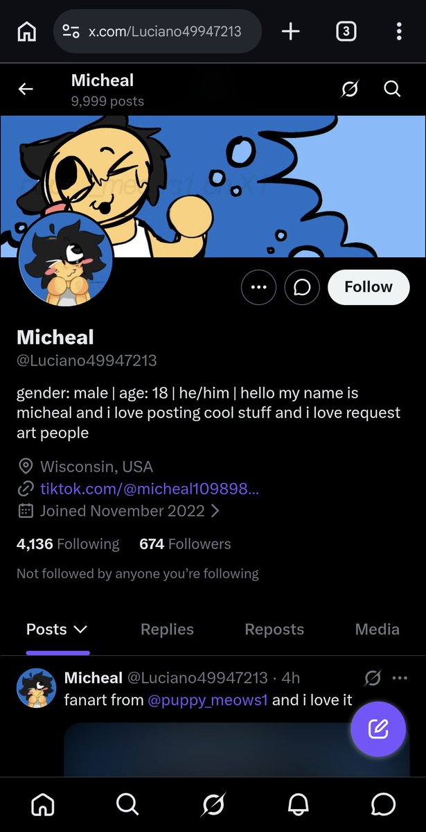 razzled782's tweet photo. Hey guys, I would like to talk about this guy and from what I assume, he's gr00ming minors to draw proship and or f3tish art.

I will call this guy Micheal (for obvious reasons). And I apologize for getting any information wrong, this is just what I saw from my perspective. 🧵 https://t.co/vLijcdPceO