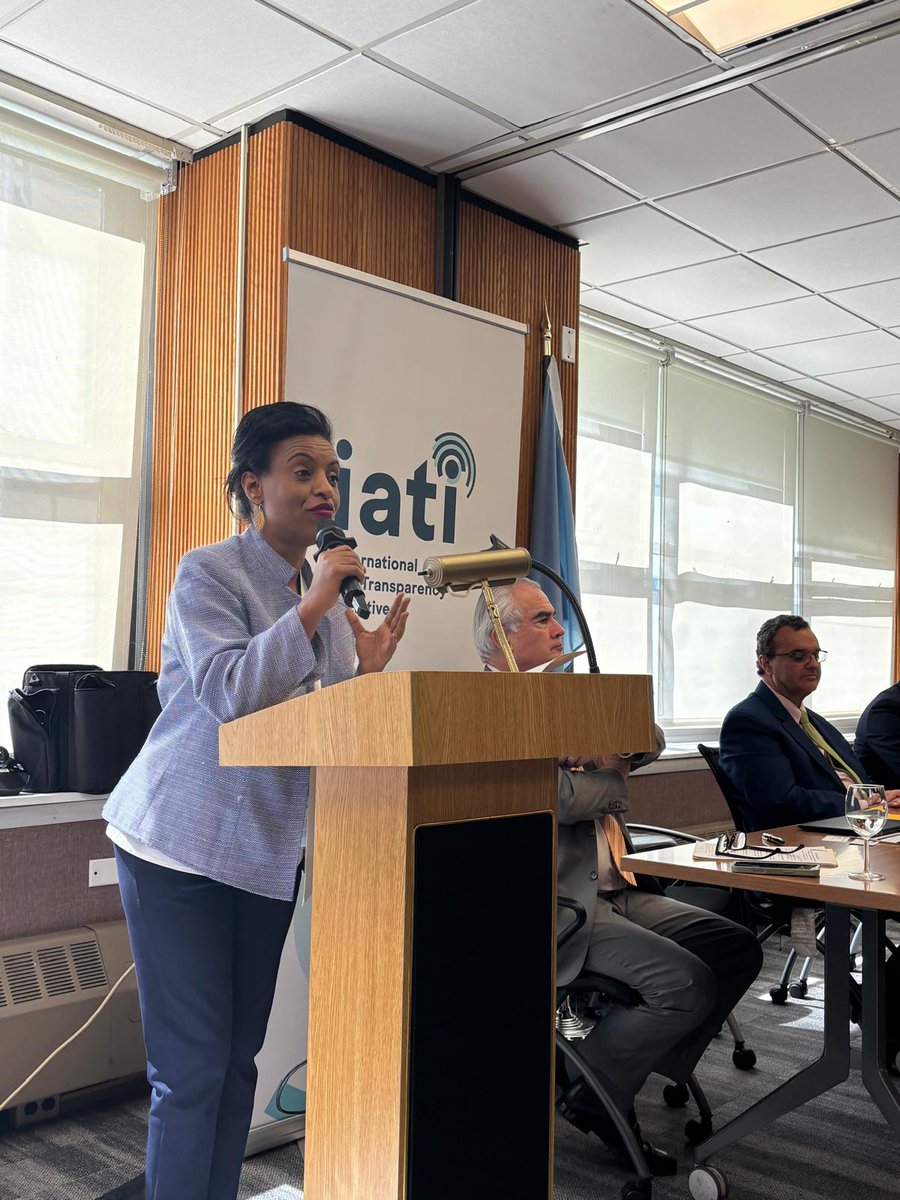 IATI_aid's tweet photo. 1/4 🌍 Thank you to everyone who joined our Transparency Forum at #UNGA81 today – at UNDP Headquarters in New York and online.

It was co-hosted and kindly supported by @AgendaCAF  and opened by our Exec Director @YemearachAssefa https://t.co/C2m673JkiD