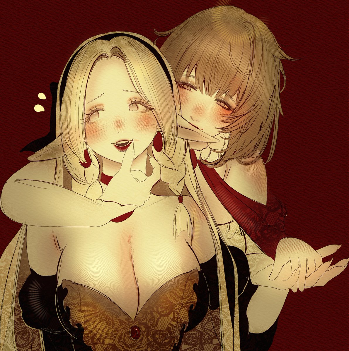 Myuutew's tweet photo. What do elf ears taste like? 
Some more textured warm ups https://t.co/TOTjWH7dYE