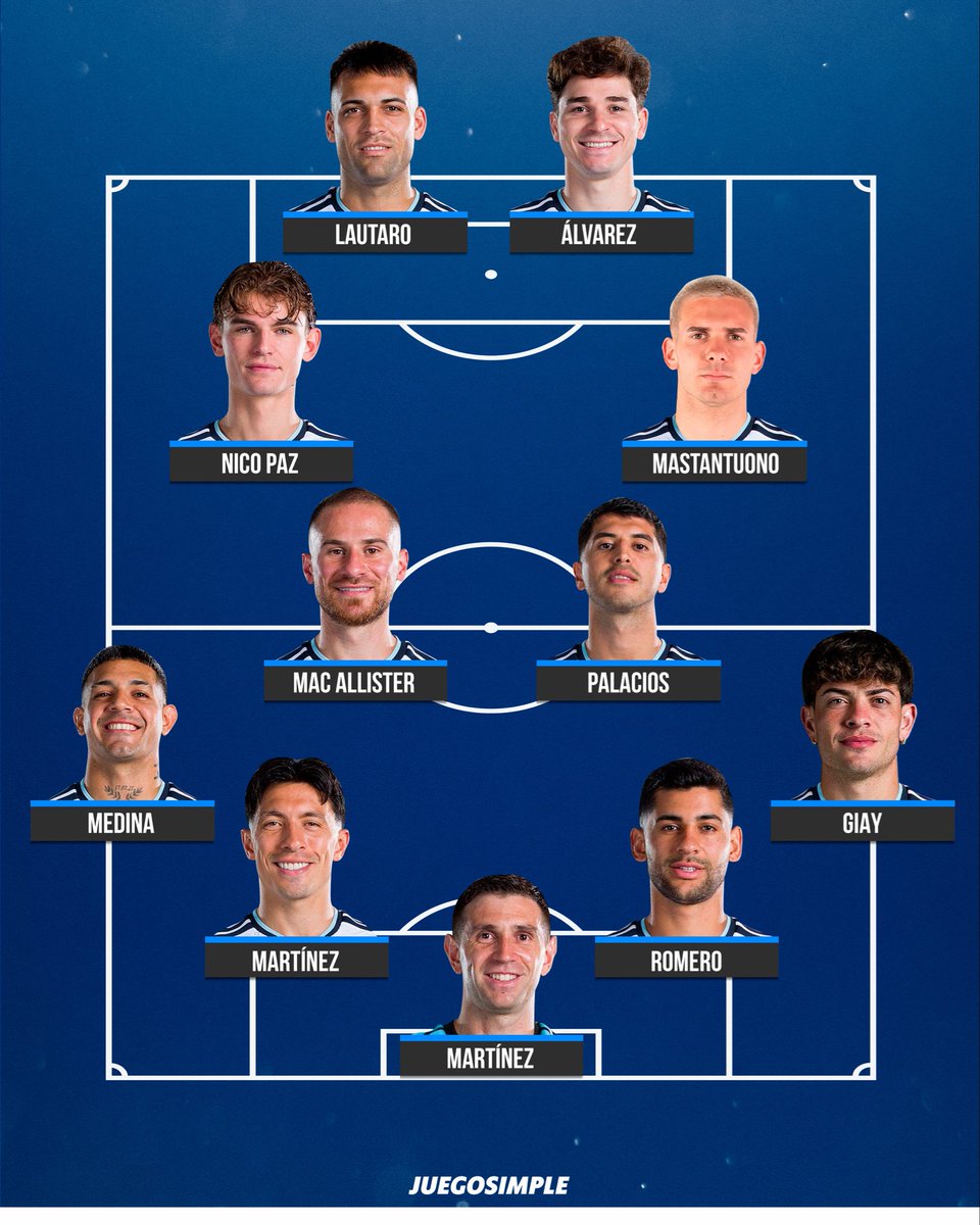 juegosimple__'s tweet photo. 🇦🇷 EL ONCE QUE PARÓ LIONEL SCALONI EN EL ENTRENAMIENTO DE LA SELECCIÓN.

⁉️ ¿OPINIONES? https://t.co/bIlIQG6YBs