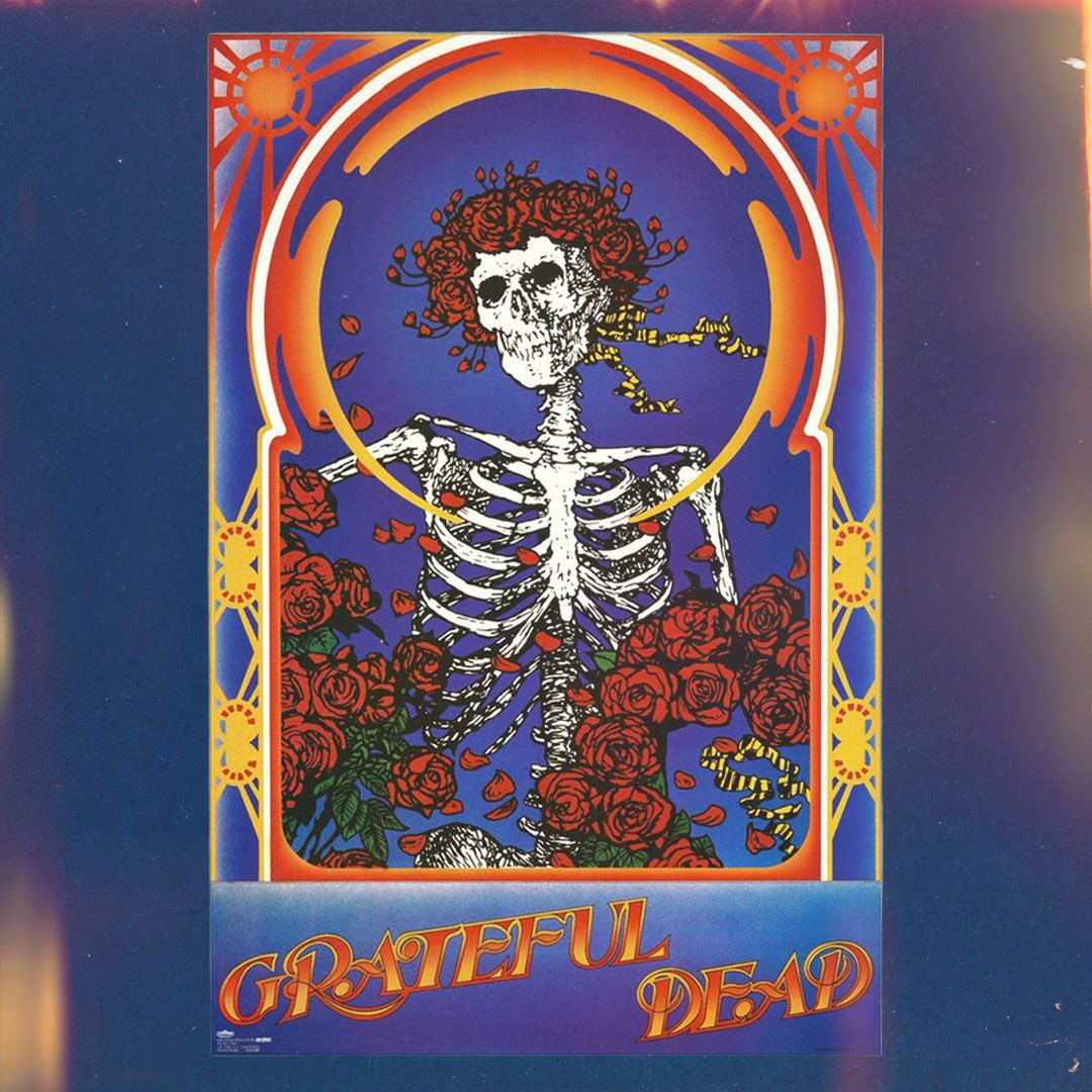 GratefulDead's tweet photo. 55 of years of ‘Skull and Roses’ 💀🌹

Recorded during the Dead’s Fillmore East, Hammerstein Ballroom, and Winterland Ballroom stops in early 1971, this album was originally titled ‘Skull Fuck,” which the band’s label ultimately rejected. So, it was renamed, ‘Grateful Dead’, more commonly referred to as ‘Skull and Roses’ and features Stanley Mouse’s ‘Bertha’ artwork from their Avalon Ballroom run in September 1966. From “Wharf Rat,” to “Playing In The Band,” and “The Other One,” which track are you revisiting today?
