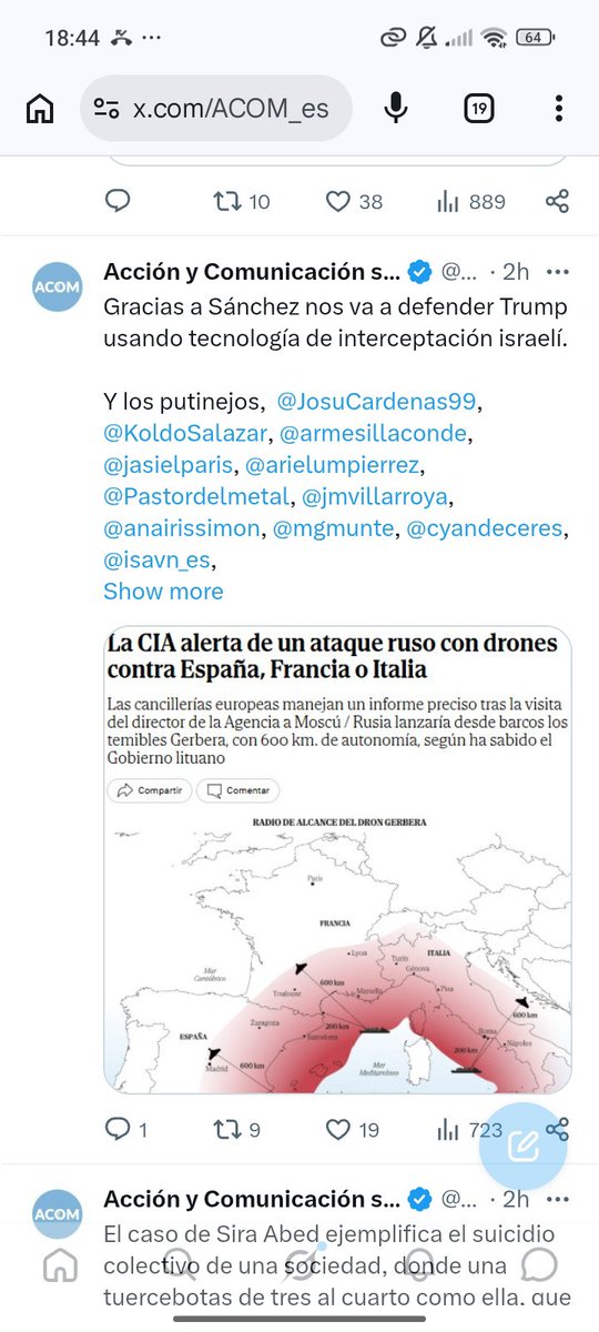 Cyandeceres's tweet photo. Por si quedaba alguna duda de la procedencia de la alarma fabricada de ataque ruso, aquí tenemos al lobby feroz ostentando su condición de  socios preferentes del Atlantic Council a través del llamado Israel Project. 

Ya suponíamos que la falsa bandera se hará usando tecnología y agentes israelíes, pero los ACOMplejados 
nos lo confirman con tiempo. Muy listos no son.
Eso sí, que no falten las listas negras, que se ve que les gustan mucho. Buena gente en esa lista, por cierto. Buenos patriotas.  

Cada manifestación es una nueva confesión.