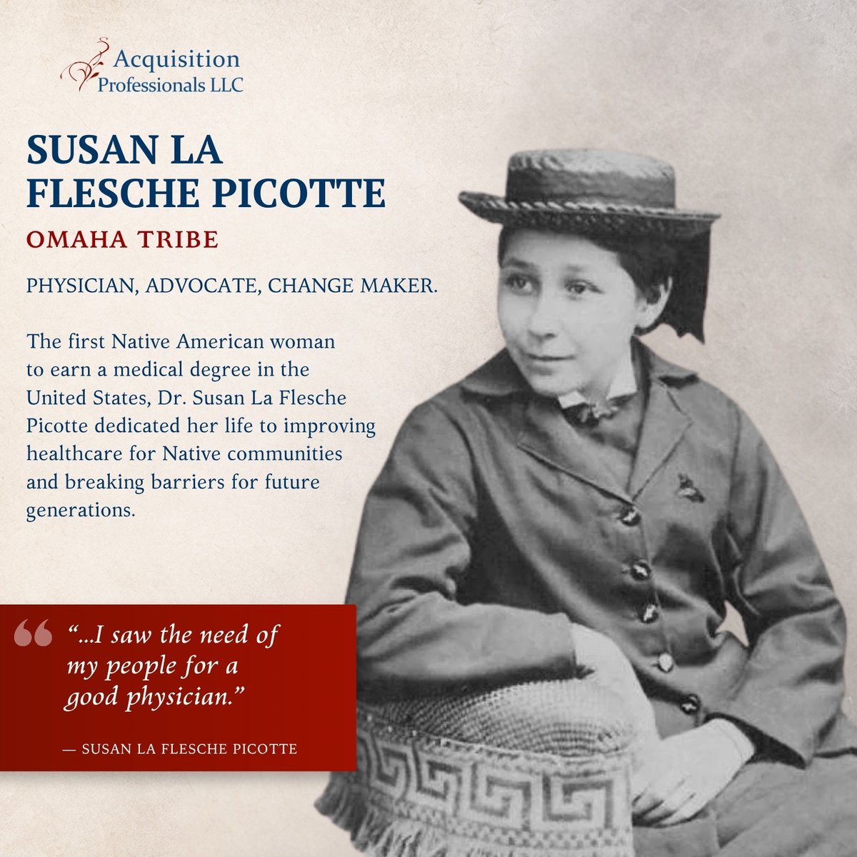 ACQPROS's tweet photo. On Indigenous Peoples’ Day, we honor John Herrington, Dr. Susan La Flesche Picotte, and Wilma Mankiller, and recognize the enduring leadership and contributions of Indigenous peoples, past and present.
#IndigenousPeoplesDay https://t.co/XaUOD9m4Qo