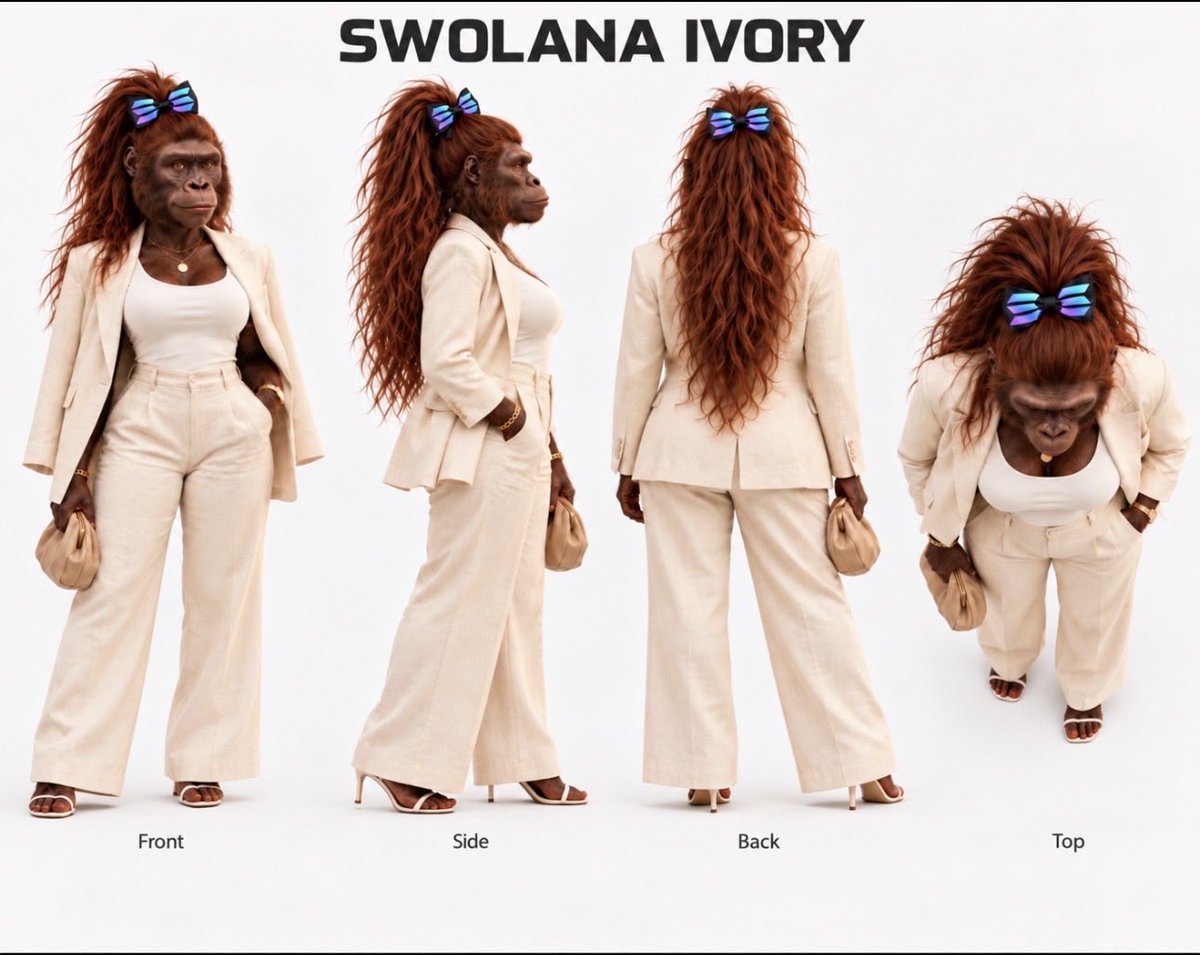 Swolana__'s tweet photo. OOH OOH 🦍💜
DAY 2 — OUTFIT 02: IVORY

From the street to the hotel.
Use it. Remix it. Dress her your way.
@solana https://t.co/PzyRQCLIxB