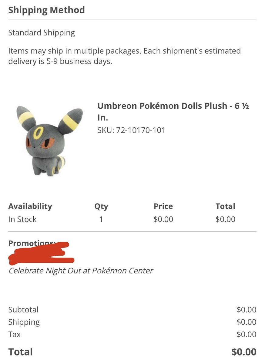 GlitchedDrops's tweet photo. FREE UMBREON PLUSH FROM POKÉMON CENTER

Scan QR code → opt in to emails → get redemption code

Limit one per email, ends September 27

https://t.co/ivj6DWvrlu https://t.co/TsnLznhtz4