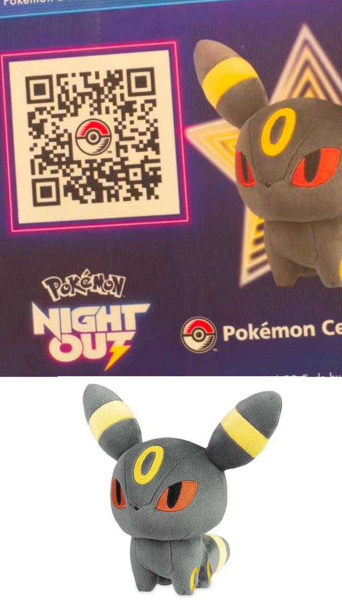 GlitchedDrops's tweet photo. FREE UMBREON PLUSH FROM POKÉMON CENTER

Scan QR code → opt in to emails → get redemption code

Limit one per email, ends September 27

https://t.co/ivj6DWvrlu https://t.co/TsnLznhtz4