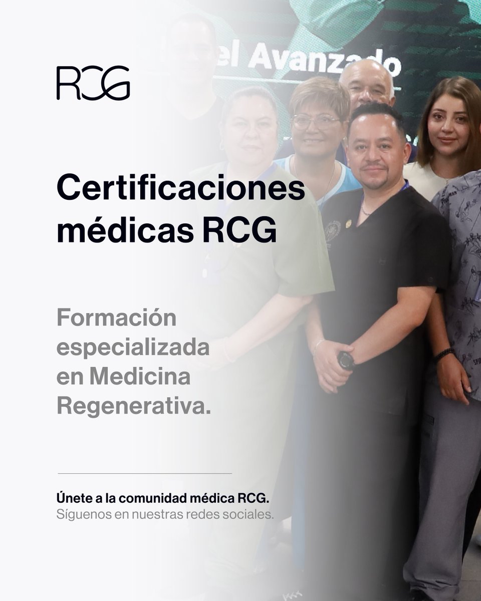 RCGmexico's tweet photo. 🔬 Encuentra la certificación que corresponde al siguiente paso de tu formación.

Conoce las próximas fechas de nuestros programas en Medicina Regenerativa y planea tu actualización profesional.

Consulta el calendario anual:
https://t.co/aro9B5SY9b https://t.co/yvQt5URckd