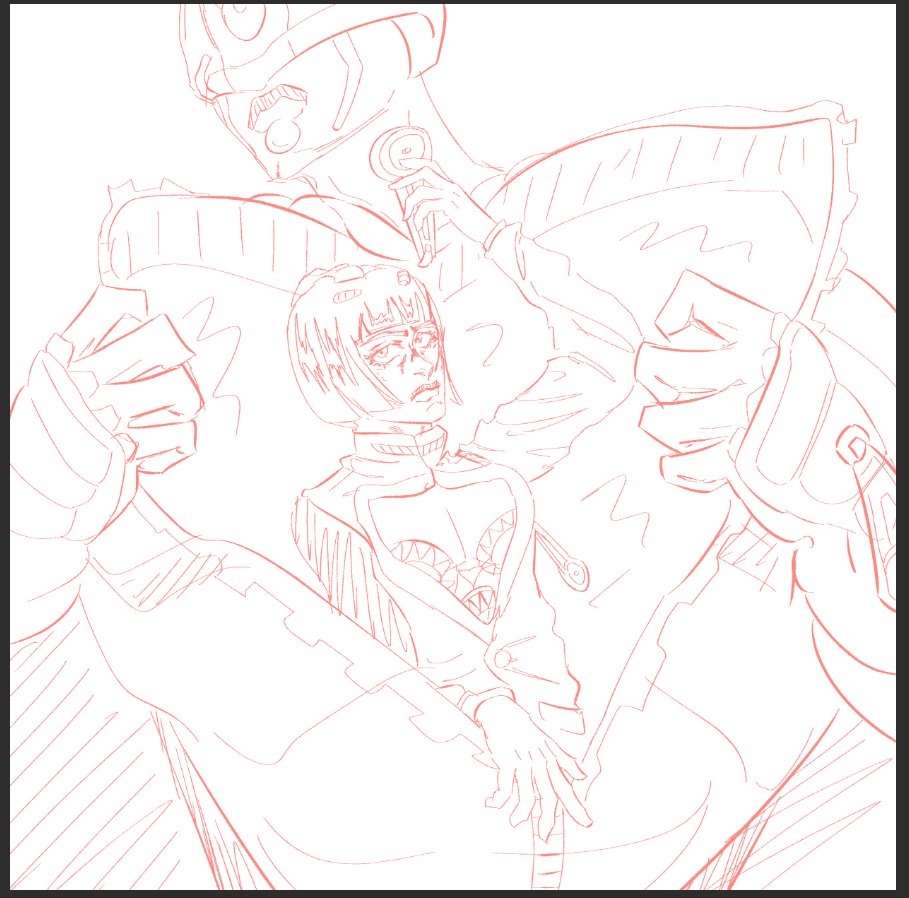 JR__Vasq's tweet photo. STEEL BALL RUN TOMORROW

Hope yall like this sketch for one of my VGen commissions! 

#steelballrun #jjba #commission #vgen #sketch https://t.co/ey98iT423b