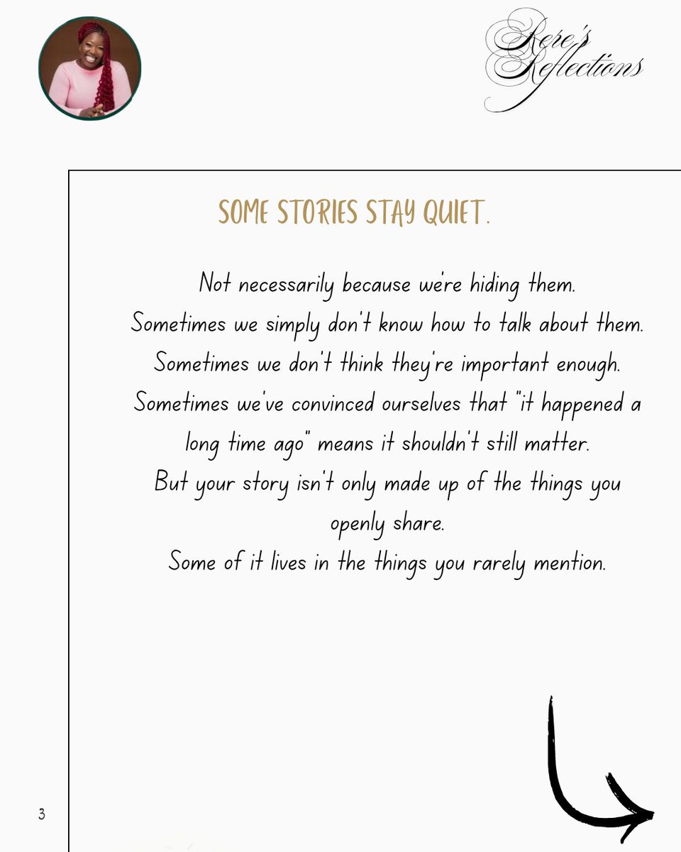 Oluwaranti12974's tweet photo. Not every part of your story needs an audience.
Some chapters are simply meant to be acknowledged by you.
🌿 Day 18/100
#100DaysToMeetMyself #SelfDiscovery #MyStory https://t.co/n5NrguHg8i