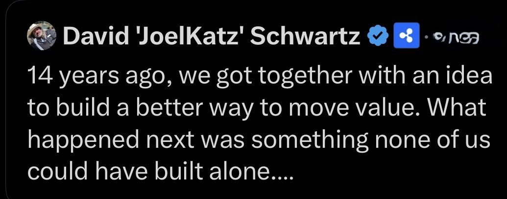 bradceoripple's tweet photo. 14 years later - still the honor of a lifetime to be part of the XRP family! https://t.co/TqMIDN3sHm
