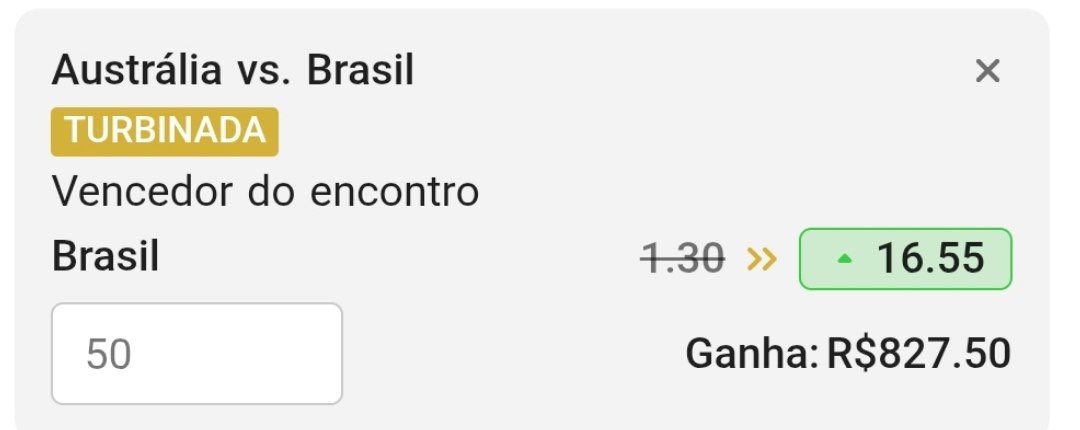 ochinablack's tweet photo. 🔥Brasil para vencer a Austrália 😱
➡️ ODD 16.55, bora? Link nos comentários ✅ https://t.co/vY6kOlAGnV