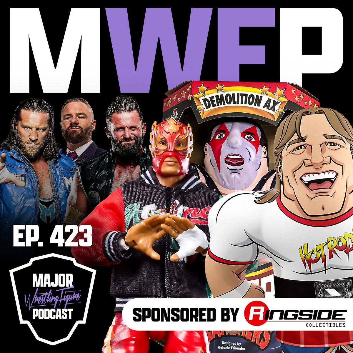 MajorWFPod's tweet photo. The latest episode of @MajorWFPod is available now!

▶️ https://t.co/it3wRzl8tn
🎧 https://t.co/KJEzGPIsDQ

@TheMattCardona, @Myers_Wrestling &amp; @MarkSterlingEsq discuss Mattel WWE, retro wrestling plush figures &amp; more!

🔁 Repost for chance to win FREE figure from @RingsideC! https://t.co/aIvkL7riLi