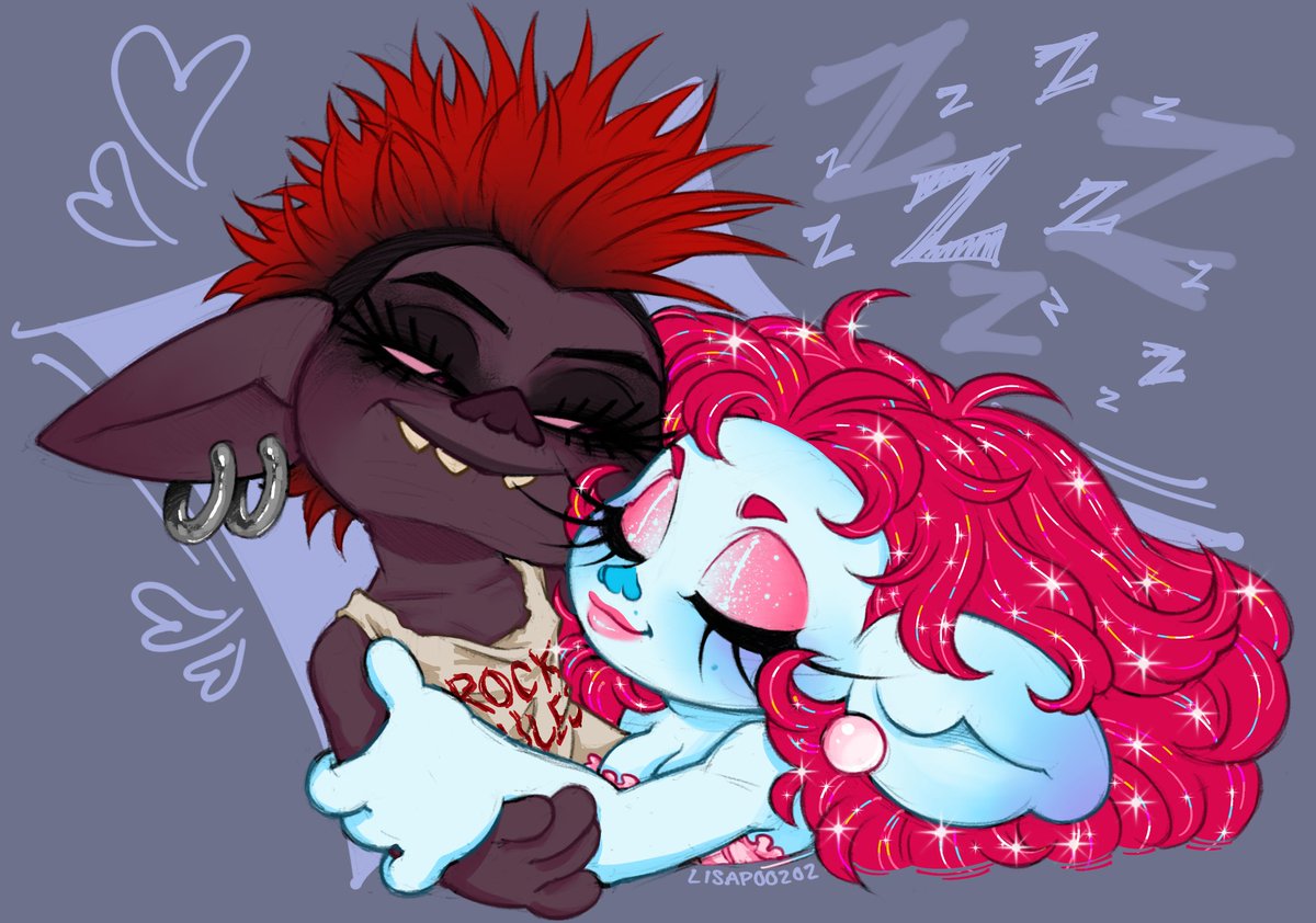 lisapoo202's tweet photo. Nothing better than resting with my sweetheart after a long, difficult day.

#TROLLSTWT #Trollsona #DreamWorksTrolls #Trolls #YUMETWT #Selfship #Yumeship https://t.co/F526A8u8nc