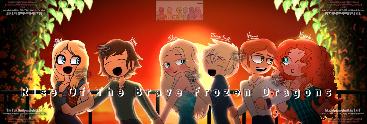 LRNanyArt's tweet photo. Group walk

#Elsa #Brave #Merida #JackFrost #Hiccup #Astrid #Hans #LRNanyArt #RiseOfTheBraveFrozenDragons #RotBFD #PolyRotBFD https://t.co/u0z7jXLbEj