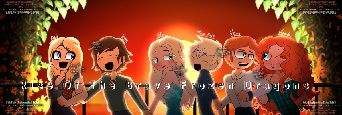 LRNanyArt's tweet photo. Group walk

#Elsa #Brave #Merida #JackFrost #Hiccup #Astrid #Hans #LRNanyArt #RiseOfTheBraveFrozenDragons #RotBFD #PolyRotBFD https://t.co/u0z7jXLbEj