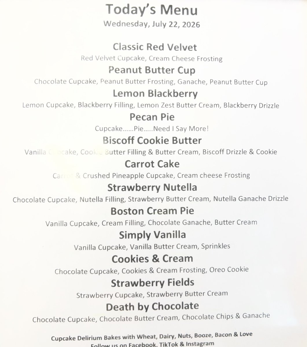 averytaylor5p1f's tweet photo. Today's menu: 8 a. m. –5 p. m. To reserve, text 704-497-0219. Delivery is available through Grubhub. https://t.co/6ZRZoDeWPf