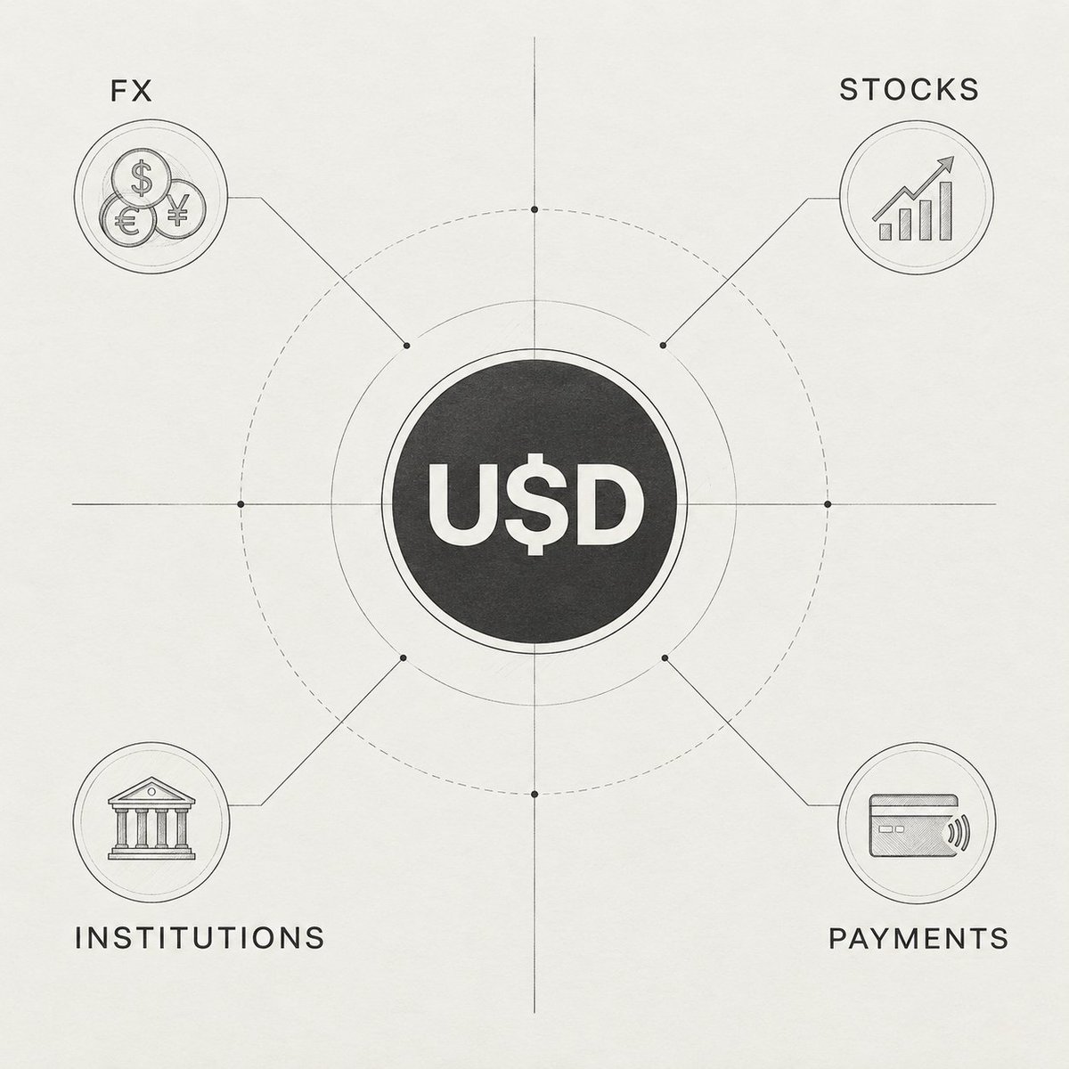 royal1dd's tweet photo. The thesis of frxUSD becoming money

The longterm game plan is clear, position $frxUSD as a base money instrument that captures major value flows across onchain finance, while FraxNet becomes the banking layer that provides the multifaceted steering wheel.

The bet is not only that frxUSD becomes a larger stablecoin, but fundamental omnipresent infrastructure, because that is what “becoming money” means.

FX

FX and setups for cross border transactions connect frxUSD already to foreign currencies, like KRW, BRZ & GBP.

Right now all that, happens mainly on Polygon & base, where I see the TVL rising massively over time, while other Forex setups will strengthen this core later on.

STOCKS

As tokenized equities and other real world assets move onchain, they will need deep dollar liquidity for trading, redemptions, collateral, and market making.

frxUSD can sit as one of the core liquidity pairs, as part of the market infrastructure.

That’s why, I very much look in the direction of the partnership between Gearbox, Midas & Frax, I think there can be expected much more on this side in the coming months.

INSTITUTIONS

frxUSD will become a highly favored treasury settlement asset, specifically with its institutional grade backing, institutions will definitely love to settle with frxUSD, especially as everything is redeemable into the underlying T-Bills & cash equivalents, custodied by BlackRock & Co.

This one will take time, but as 2 institutions already went with frxUSD, Balance Canada & ATW Partners, and I strongly believe every user makes the next one easier.

PAYMENTS

Payments are what turn stablecoin liquidity into actual monetary usage.

I am talking cards, business accounts, merchant rails, and cross border payment infrastructure, Neobanks like etherfi already make it possible to earn with frxUSD the T-bill yield on your balance and like this, beat every traditional bank in payouts, while their own Frax card is already on the horizon.

All in all, I think near term, USDC and USDT may remain dominant, but the stablecoin market will not stay a duopoly forever and the next major stablecoins will emerge, specifically the ones which work positive sum & share their backing yield with the setup, they get integrated in.

Better money.