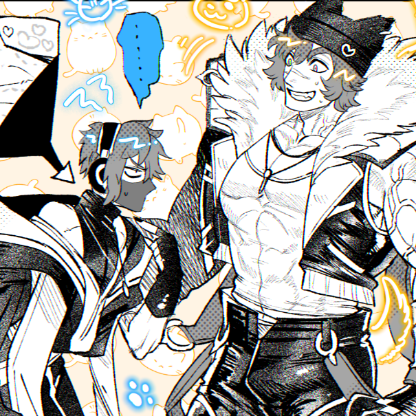 gjhom5's tweet photo. The vibe is basically, “I like both male and female characters, and if I’m into it, I’ll draw it.” https://t.co/9IJhuuBlJx