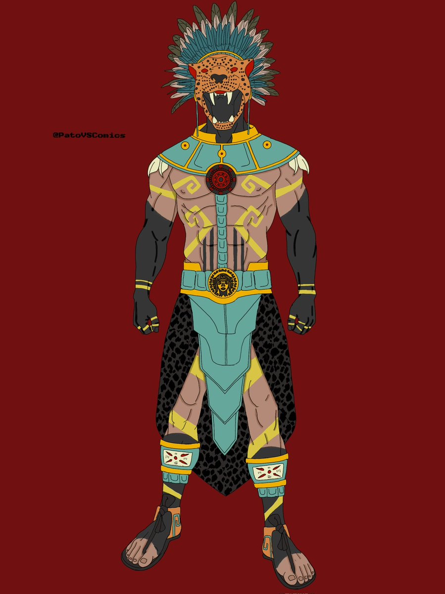 PatovsComics's tweet photo. Toltec the avatar of Titlacahuan the final Tezcatlipoca. The mysterious man who gave up his identity to serve his god and bring back balance to his people. Toltec brings blood and vengeance for his god with an impotant role in The Children of the Sun https://t.co/9toymKE66E