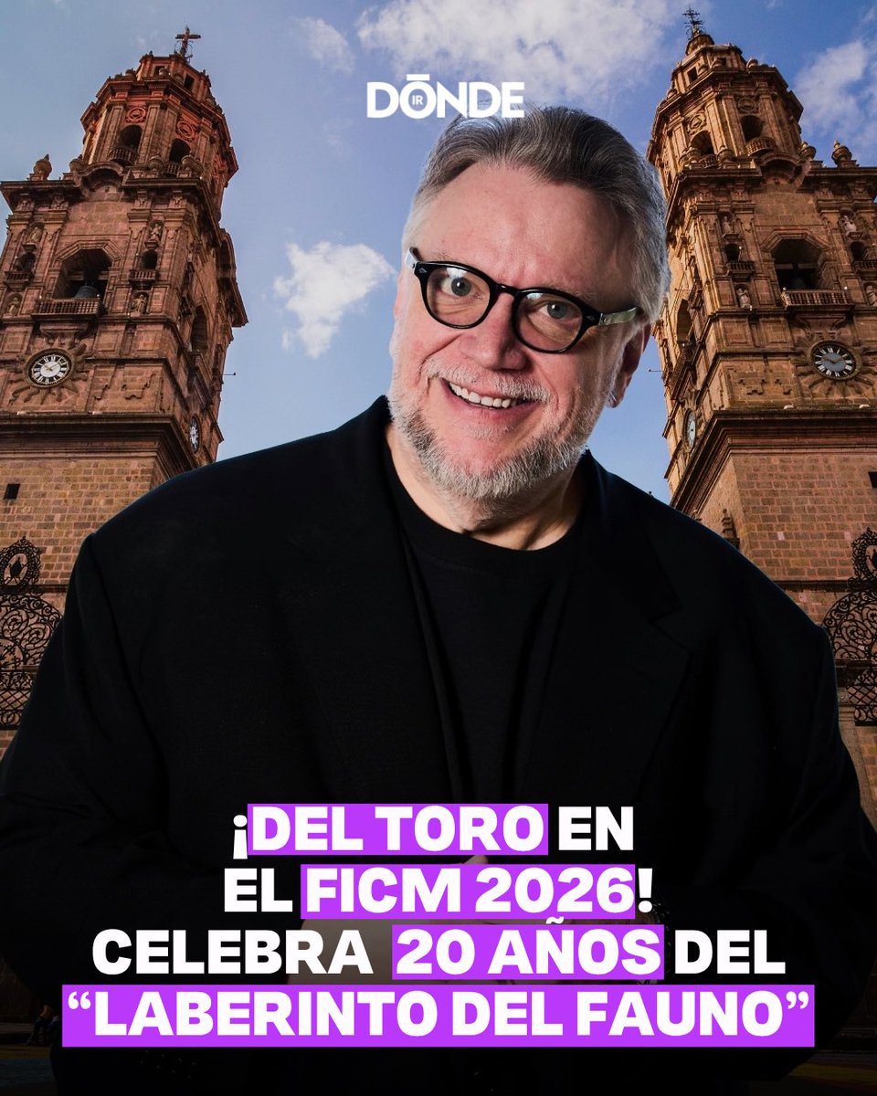DONDEIRweb's tweet photo. ¡Es OFICIAL! 🚨 Guillermo del Toro @RealGDT se presentará en el FICM 2026 para celebrar los 20 años de “El Laberinto del Fauno” 🤩🎬

La peli, estrenada en 2006, se convirtió en una de las obras más reconocidas del cineasta mexicano y ahora regresará al @FICM donde nos reencontraremos con Ofelia, el fauno y el universo fantástico creado por Del Toro

¡FICM 2026, llega YA! 🤩🎬