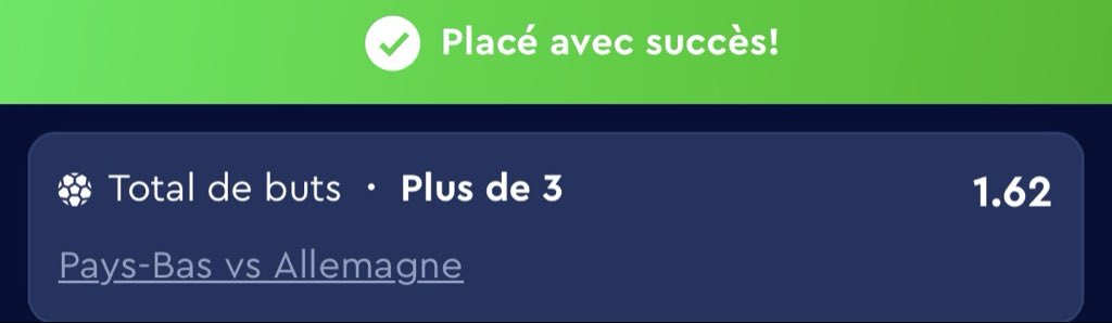 HighfootOx's tweet photo. π₯ PRONOS DU JOUR π₯
π³π± Pays-Bas π³π± vs π©πͺ Allemagne
β½ Total de buts : PLUS DE 3
π° Cote : 1.62
Un duel qui peut offrir du spectacle ce soir Γ Amsterdam.
#PronosDuJour #Pronostic #PariSportif #Football #PaysBas #Allemagne #NationsLeague #TeamParieur https://t.co/S4Yo7TwV01
