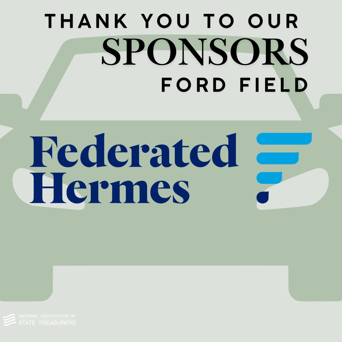 StateTreasurers's tweet photo. The networking opportunities will continue at Ford Field, home of the Detroit Lions, thanks to @FederatedHermes. #NAST2026 https://t.co/nmW776Zvpt