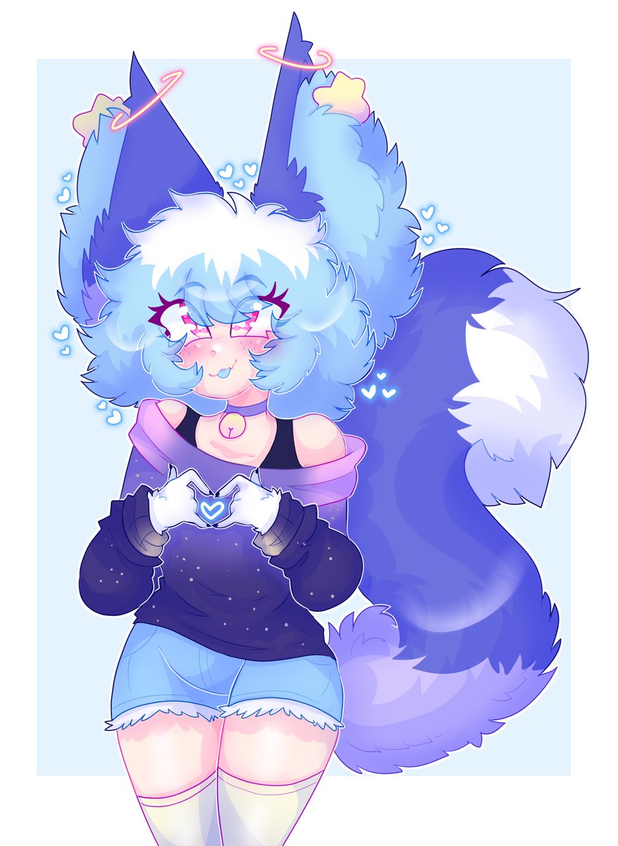 XEstellaRxse's tweet photo. RT @sweetstarcosmic: She's sending you good vibes 💜🦊 https://t.co/1rwDJBhKkD