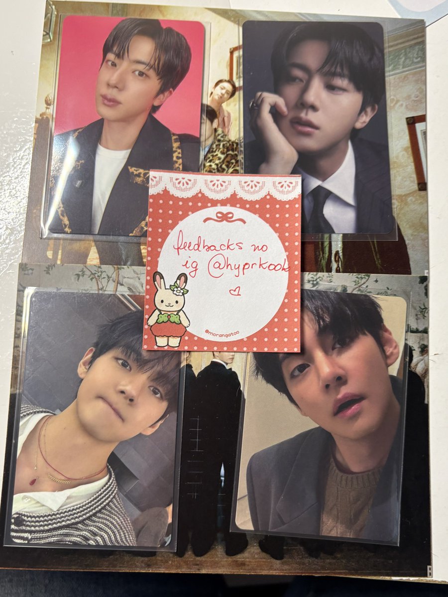 hyprkook's tweet photo. VENDO TAEHYUNG E JIN LD E PB JP 

📸 fotos e vídeos no pv 
💸 55,00 cada pc 
(faço desconto levando os 4)
💌 frete fixo de 12,00 reais (módico) 
⚠️ feedbacks positivos no ig @/hyprkook https://t.co/cabhRfdzlr