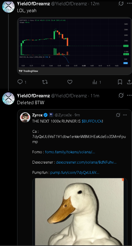 YieldOfDreamz's tweet photo. @Zyrox0x No, you just pump, dump, then scrub your TL... https://t.co/x3gIgbFtL7