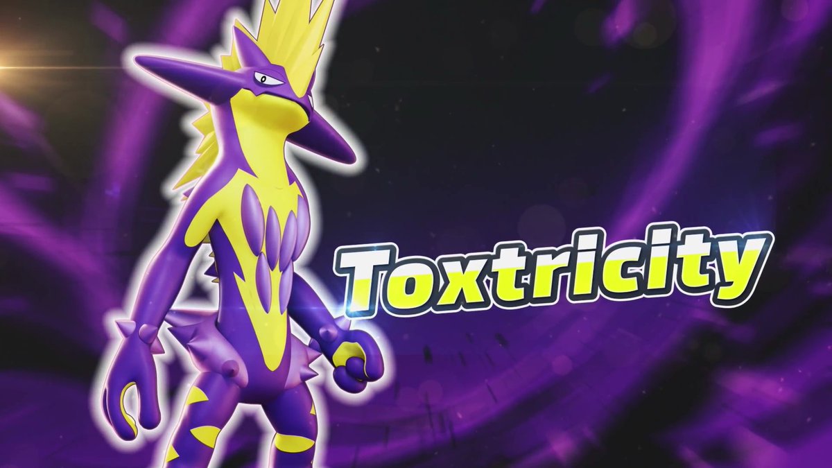spragels's tweet photo. TOXTRICITY GIVEAWAY!!! 

In honor of This being Pokémon Unite's 100th Pokémon added to the game I am gonna give it away FOR FREE.

All you need to do to unlock for free is 
retweet this, follow me, like the tweet 

&amp; the next time you login it will be free! (for 1 year)

yeehaw https://t.co/KXdEkUEelW
